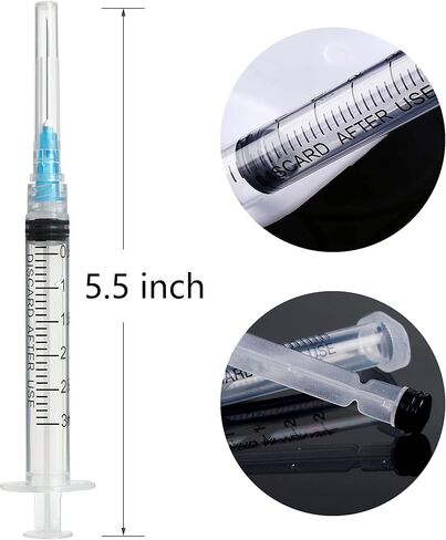 50Pack-3ml/cc مستهلكات المختبر مع أداة Luer Lock 23G1inch ملفوفة بشكل فردي in Kuwait