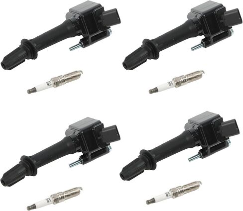 UF802 4pcs Ignition Coils Pack + 4pcs Iridium Spark Plugs NGK91970 Compatible with Chevrolet Equinox 2018 2019 2020 Spark Plugs and Coil Packs Kit OE# UF802 C2036 12635672 12670053 C-939 in Saudi Arabia