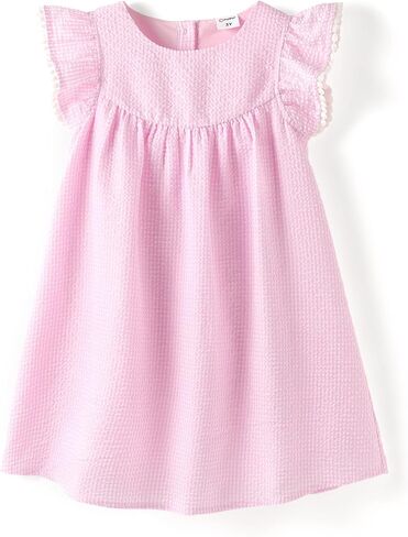 PATPAT Toddler Baby Girls Dress Ruffle Sleveless Casual Summer Sundress in Saudi Arabia