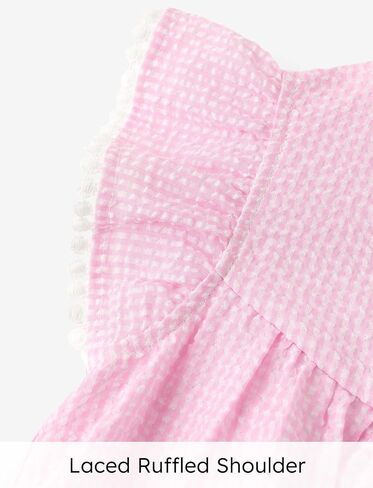 PATPAT Toddler Baby Girls Dress Ruffle Sleveless Casual Summer Sundress in Saudi Arabia