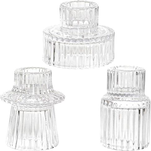 حاملات شمعدان زجاجية مستدقة، حاملات شموع Tealight لقطع الطاولة المركزية، وديكور الزفاف وحفلات العشاء in Saudi Arabia