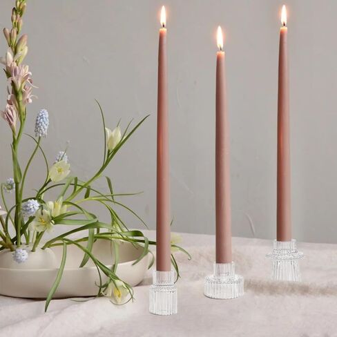 حاملات شمعدان زجاجية مستدقة، حاملات شموع Tealight لقطع الطاولة المركزية، وديكور الزفاف وحفلات العشاء in Saudi Arabia