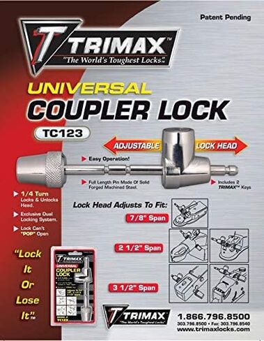 TRIMAX TC123 Universal Coupler Lock in Saudi Arabia