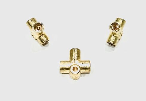 تي شيرت خط الفرامل الأنثوي ثلاثي الاتجاهات من The Stop Shop لأنبوب 3/16 بوصة لتركيبات التوهج المقلوب (جميع الخيوط 3/8 بوصة - 24) (عبوة من 3 قطع) in Kuwait