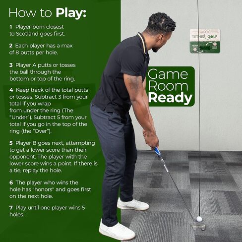 Indoor & Outdoor Golf Game - Unique Golf Game for The Whole Family to Enjoy - Use Your Favorite Putter or Toss by Hand to Score and Have Fun - Golf Games for Adults Outdoor & Indoor in Saudi Arabia