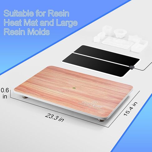 طاولة تسوية كبيرة جدًا لراتنجات الإيبوكسي، لوحة تسوية قابلة للتعديل مقاس 23.5 بوصة × 15.5 بوصة لراتنجات الإيبوكسي، طاولة تسوية ذاتية مع مجموعة أدوات لراتنجات الإيبوكسي وأدوات صب الأكريليك (أزرق) in Kuwait