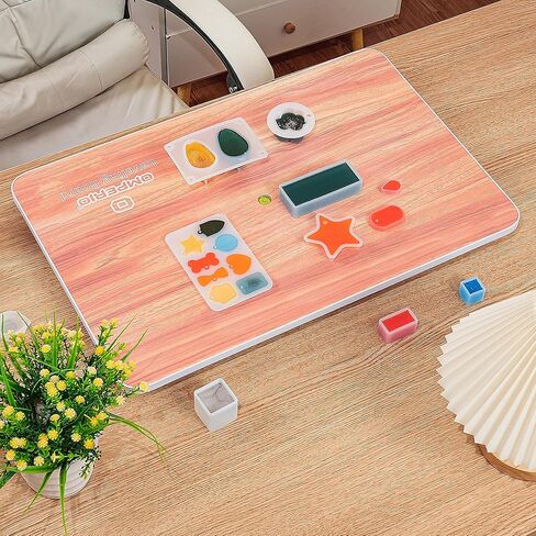 طاولة تسوية كبيرة جدًا لراتنجات الإيبوكسي، لوحة تسوية قابلة للتعديل مقاس 23.5 بوصة × 15.5 بوصة لراتنجات الإيبوكسي، طاولة تسوية ذاتية مع مجموعة أدوات لراتنجات الإيبوكسي وأدوات صب الأكريليك (أزرق) in Kuwait