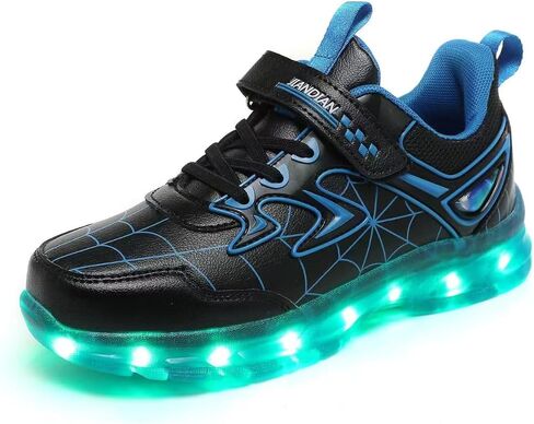 Kids Light Up Shoes for Boys Girls Toddler Sneakers USB Rechargeable Best Gift for Birthday Halloween Christmas in Saudi Arabia