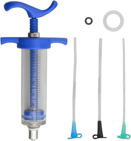 LILYS PET Reuseable Young Birds Feeding Syringe,Plastic and Perspex Material,Feeding Milk for Young Birds or Feeding Medicine for Sick Birds (10ml and 2+2.5+3mm Hose) in Saudi Arabia