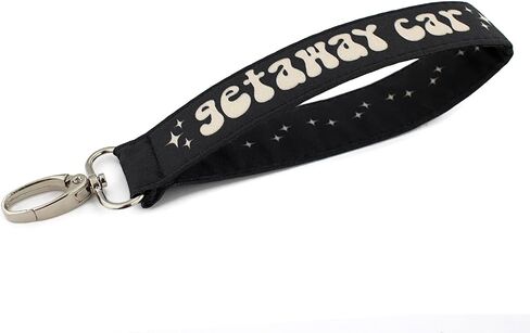 Getaway Car Keychain Wristlet - Cute Key Fob Lanyard - Trendy Car Accessories for Women - Funny Birthday Gift for Best Friend in Saudi Arabia