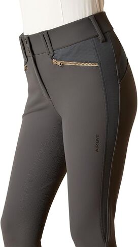 Ariat Women's Tri Factor X Bellatrix Full Seat Breech, Ebony, 30 Long in Saudi Arabia