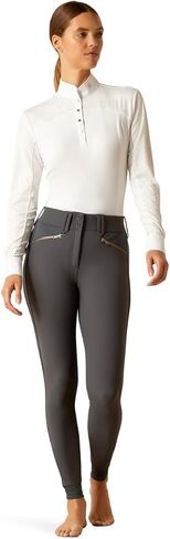 Ariat Women's Tri Factor X Bellatrix Full Seat Breech, Ebony, 30 Long in Saudi Arabia