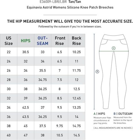Equinavia Astrid Womens Silicone Knee Patch Breeches | Mid Rise Riding Pants with Phone Pockets in Kuwait