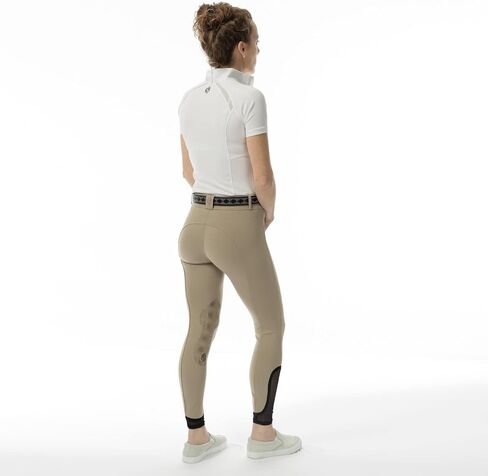 Equinavia Astrid Womens Silicone Knee Patch Breeches | Mid Rise Riding Pants with Phone Pockets in Kuwait