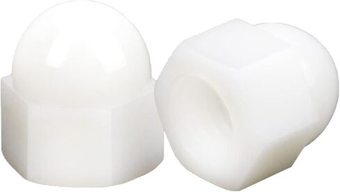 صواميل بغطاء نايلون M8، أبيض، 25 قطعة in Kuwait