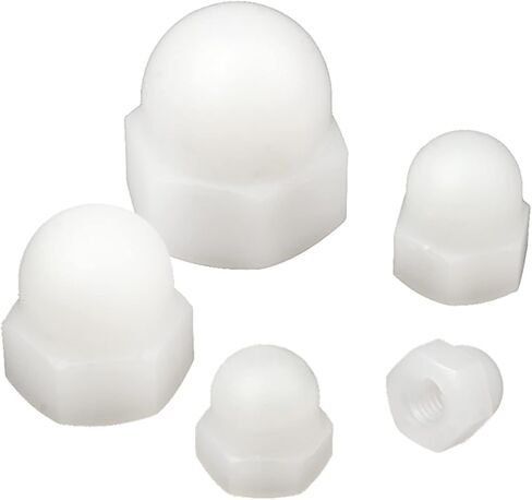 صواميل بغطاء نايلون M8، أبيض، 25 قطعة in Kuwait