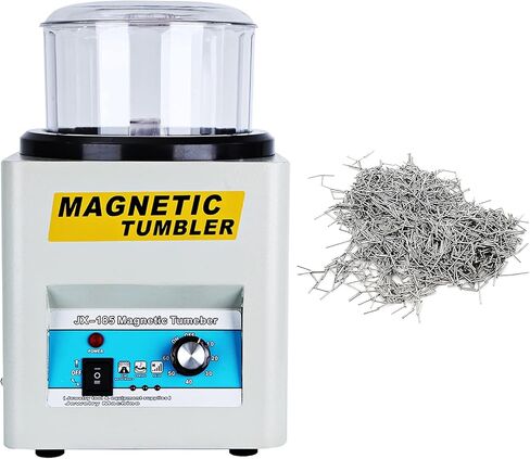 ملمع مجوهرات بهلوان مغناطيسي من IRONWALLS، سعة تنظيف 2000 دورة في الدقيقة 600 جرام، لمسة نهائية تلميع مغناطيسية مع أسطوانة تلميع 7.1 بوصة/180 مم ودبابيس تلميع 180 جرام للمجوهرات، والأجزاء المعدنية، والبلاستيك الصلب in Kuwait