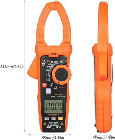 جهاز قياس المشبك الرقمي True RMS 6000 عدد جهاز اختبار كهربائي رقمي قياسات تلقائية للتيار المتردد/تيار مستمر الجهد الكهربي تيار متردد/تيار مستمر المقاومة الحالية السعة درجة الحرارة استمرارية دورة العمل in Kuwait