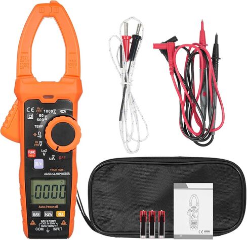 جهاز قياس المشبك الرقمي True RMS 6000 عدد جهاز اختبار كهربائي رقمي قياسات تلقائية للتيار المتردد/تيار مستمر الجهد الكهربي تيار متردد/تيار مستمر المقاومة الحالية السعة درجة الحرارة استمرارية دورة العمل in Kuwait