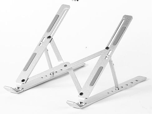 Laptop Stand, 7 Angles Adjustable Aluminum Ergonomic Foldable Portable Desktop Holder, Laptop Holder Riser Computer Tablet Stand, Compatible with MacBook,iPad, HP, Dell, Lenovo 10-15.6",Easy to Store in Saudi Arabia