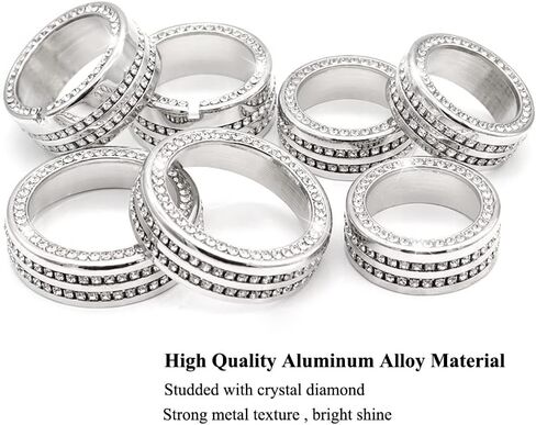 غطاء مقبض راديو بلينغ تيار متردد متوافق مع شيفروليه تشيفي سوبربان تاهو جي إم سي أكاديا يوكون تيرين داش التحكم التلقائي في مستوى الصوت إشارة الانعطاف 4WD مقبض مفتاح الإضاءة زر غطاء حلقة 7 قطع in Kuwait