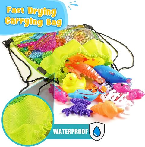 Goody King Magnetic Fishing Game Pool Toys for Kids - Bath Outdoor Indoor Carnival Party Water Table Fish Toys for Kids Age 3 4 5 6 Years Old 2 Players Gift (Large) in Kuwait