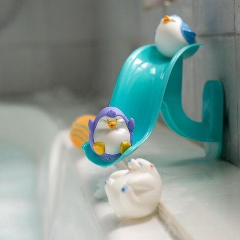 Bundle of Nuby Floating Octopus Toy with 3 Hoopla Rings - BPA Free Baby Bath Toy for Boys and Girls + Nuby Bubbly Buds Bath Toys, BPA Free in Saudi Arabia
