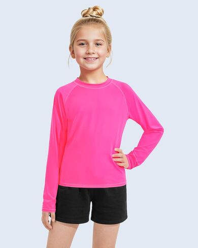 قميص سباحة Auranso Boys Rash Guard بعامل حماية من أشعة الشمس 50+، قميص طويل الأكمام للحماية من الشمس سريع الجفاف in Kuwait