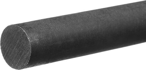 Delrin Acetal Homopolymer Plastic Rod, Black, 1/4 in Diameter x 1 ft. Long in Saudi Arabia