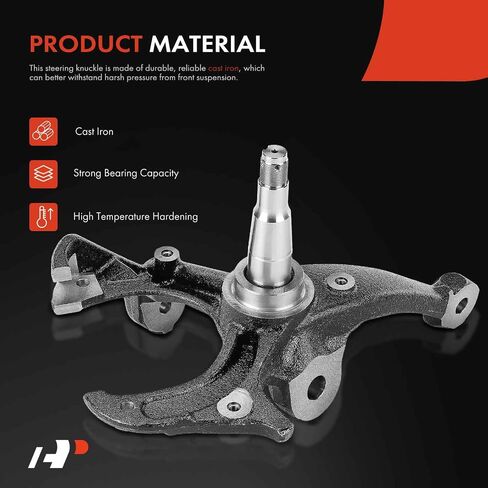 A-Premium 2 x Front Disc Brake Spindles Steering Knuckle Compatible with Chevrolet Malibu, El Camino, Monte Carlo, S10, S10 Blazer & GMC S15, S15 Jimmy & Buick Century, Regal & Pontiac Bonneville in Saudi Arabia