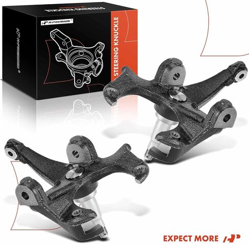 A-Premium 2 x Front Disc Brake Spindles Steering Knuckle Compatible with Chevrolet Malibu, El Camino, Monte Carlo, S10, S10 Blazer & GMC S15, S15 Jimmy & Buick Century, Regal & Pontiac Bonneville in Saudi Arabia
