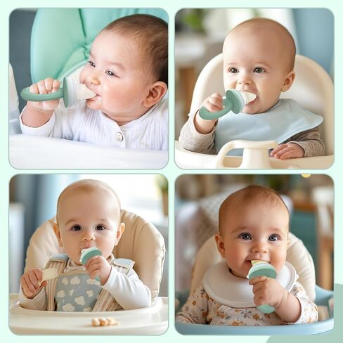 KingKam Breastmilk Popsicle Molds & Baby Food Feeders Set, Baby Fruit Feeder for Teething & Self-Feeding, Baby Food Breast Milk Storage Containers Freezer Tray (Blue) in Saudi Arabia