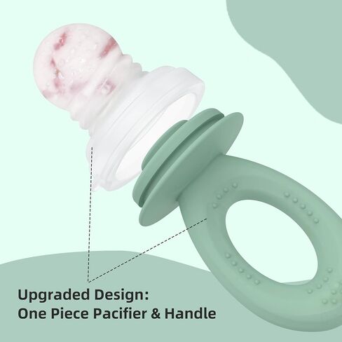 KingKam Breastmilk Popsicle Molds & Baby Food Feeders Set, Baby Fruit Feeder for Teething & Self-Feeding, Baby Food Breast Milk Storage Containers Freezer Tray (Blue) in Saudi Arabia