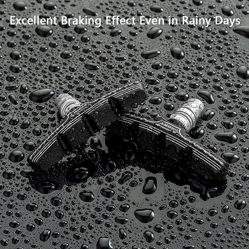 8 قطع من وسادات فرامل الدراجة الفاخرة، وسادات فرامل احترافية للدراجات الجبلية على شكل حرف V، مجموعة مكعبات فرامل الدراجة، تأتي مع مفتاح ربط سداسي قطعة واحدة (4 أزواج) in Kuwait