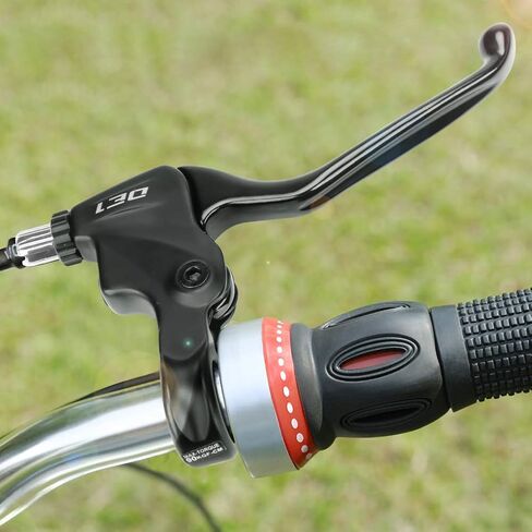 BicycleStore Brake Lever, 1 Pair Stainless Steel Bicycle Brake Handle with Extended 160mm/6.3in Handlebar Cycling Brake Levers 22.2mm Diameter for Road Bike, Mountain Bike, Folding Bike (Black) in Kuwait