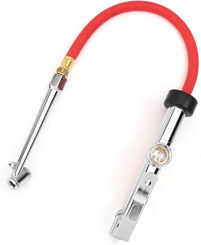 منفاخ الإطارات AstroAI مع مقياس الضغط، ملحقات ضاغط الهواء 120 رطل لكل بوصة مربعة RV برأس مزدوج من الدرجة التجارية شديدة التحمل مع خرطوم مطاطي. هدايا للرجال in Kuwait