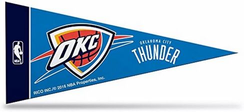 ريكو إندستريز NBA أوكلاهوما سيتي ثاندر ديكور راية كلاسيكية صغيرة مقاس 10.16 سم × 22.86 سم in Saudi Arabia
