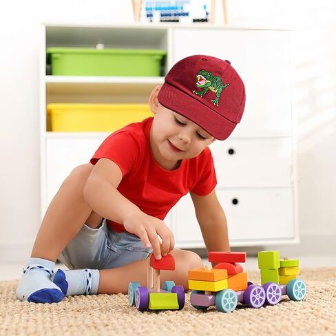 Kids Embroidered Baseball Caps Adjustable Boys Girls Dinosaur Trucker Cap Toddler Beach Sun Hats in Saudi Arabia