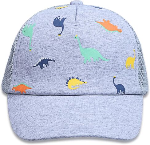 Kids Embroidered Baseball Caps Adjustable Boys Girls Dinosaur Trucker Cap Toddler Beach Sun Hats in Saudi Arabia