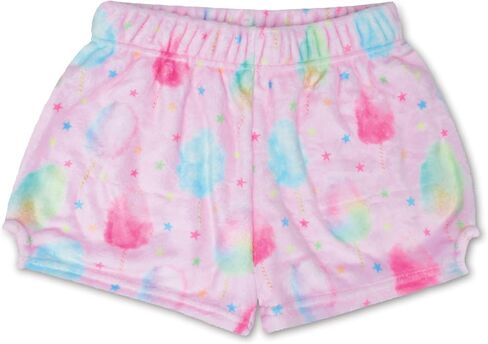 iscream Big Girls Silky Soft Fun Print Plush Fleece Shorts - Candy Store Collection in Saudi Arabia