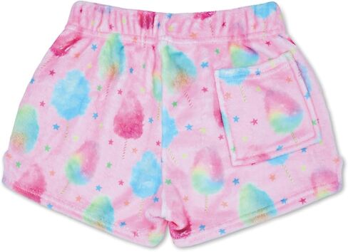 iscream Big Girls Silky Soft Fun Print Plush Fleece Shorts - Candy Store Collection in Saudi Arabia