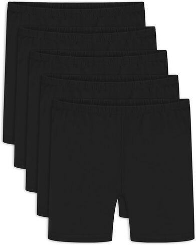Auranso Girls Bike Shorts Cartwheel Biker Under Dress Dance Shorts for Girls 5 Pack in Saudi Arabia