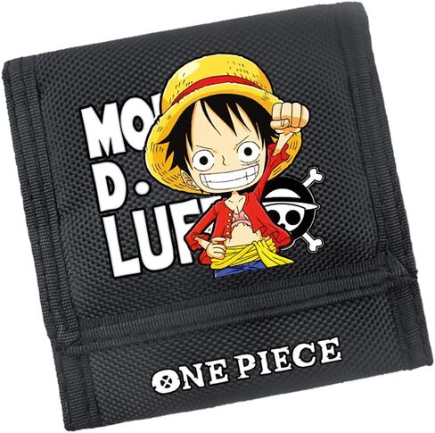 Kids' Wallet One Piece Small Pocket Money Holder Case for Girls and Boys (Luffy) in Saudi Arabia