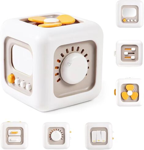 6 in 1 Busy Cube Activity Montessori Toys for 18M+ Toddlers Learning Toys Boys Girls Baby Sensory Interactive Toys Birthday Gift in Saudi Arabia