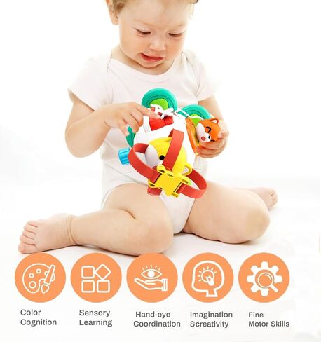 6 in 1 Busy Cube Activity Montessori Toys for 18M+ Toddlers Learning Toys Boys Girls Baby Sensory Interactive Toys Birthday Gift in Saudi Arabia