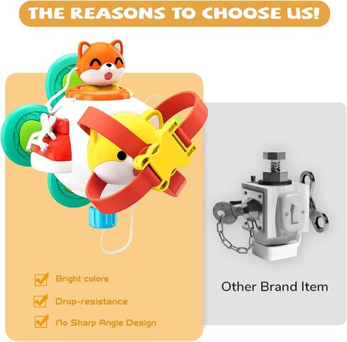 6 in 1 Busy Cube Activity Montessori Toys for 18M+ Toddlers Learning Toys Boys Girls Baby Sensory Interactive Toys Birthday Gift in Saudi Arabia