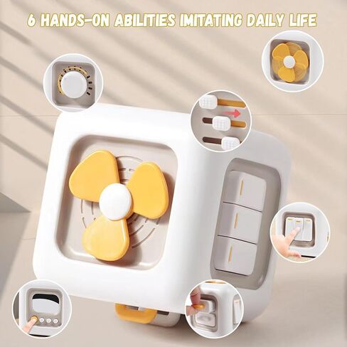 6 in 1 Busy Cube Activity Montessori Toys for 18M+ Toddlers Learning Toys Boys Girls Baby Sensory Interactive Toys Birthday Gift in Saudi Arabia