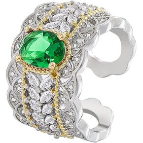 Chunky Rings for Women, Unique Design Simulated Diamond Twist Joint Finger Rings Band Adjustable Trendy Fashion Jewelry Thumb CZ Statement Rings for Women in Kuwait