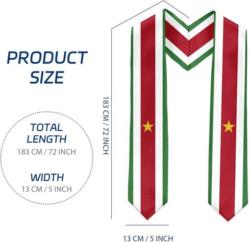 Saint Lucian Flag International Graduate Satin Stole Scarf with National Flag Design 72" Graduation Sash in Saudi Arabia