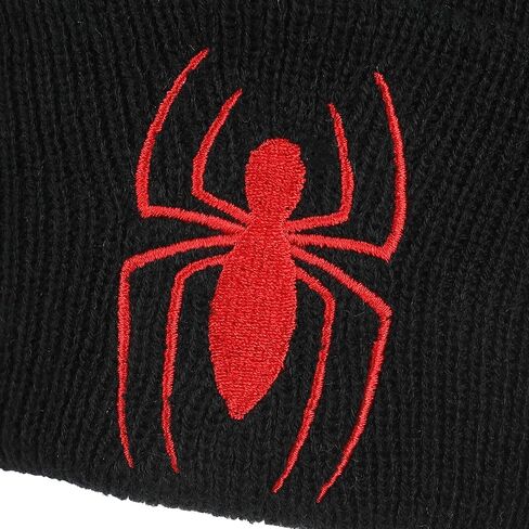 Spider-Man Spiderman Logo Embroidery Standard Cuff Acrylic Knit Beanie Cuff Beanie in Saudi Arabia
